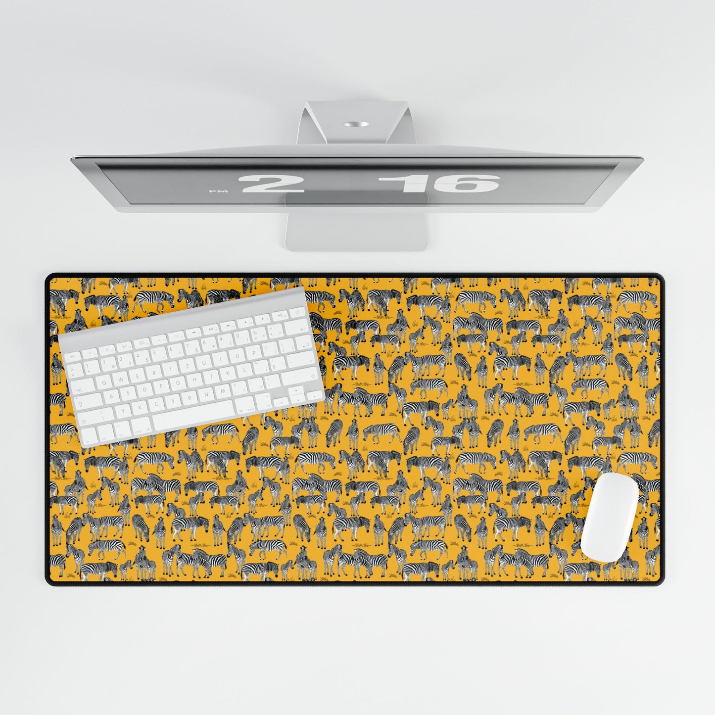 Zebra Herd Desk Mats for Home Office, Non-Slip Desktop Mat, Cute Workspace Decor, Personalized Office Gifts, Stylish Desk Accessories