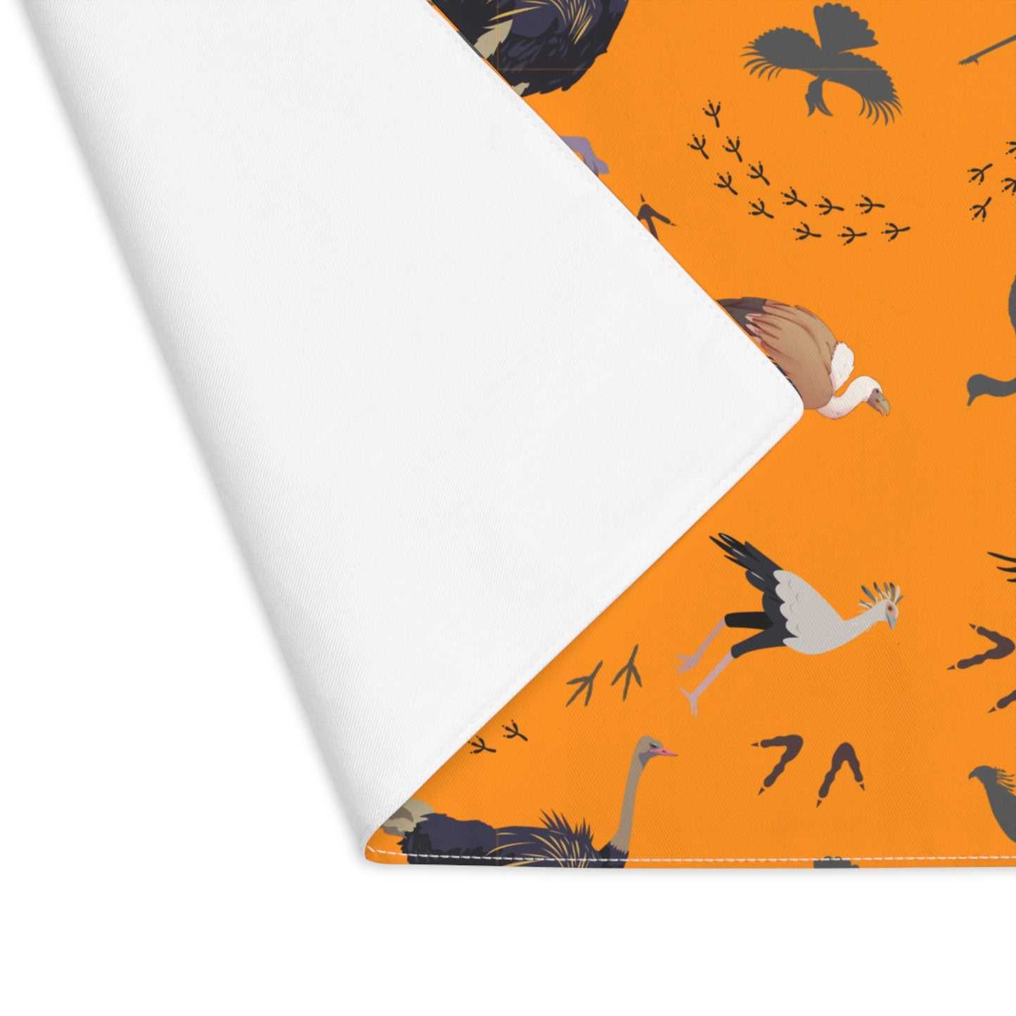 Placemat - Safari Bird Print (Tangerine)