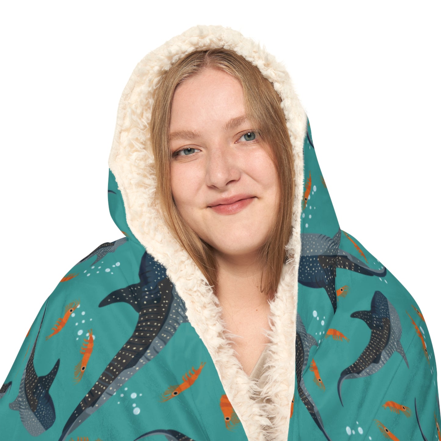 Whale Shark Hooded Snuggle Blanket