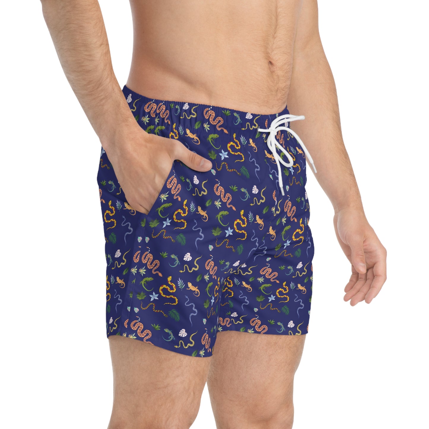 Dancing Reptile Swim Trunks