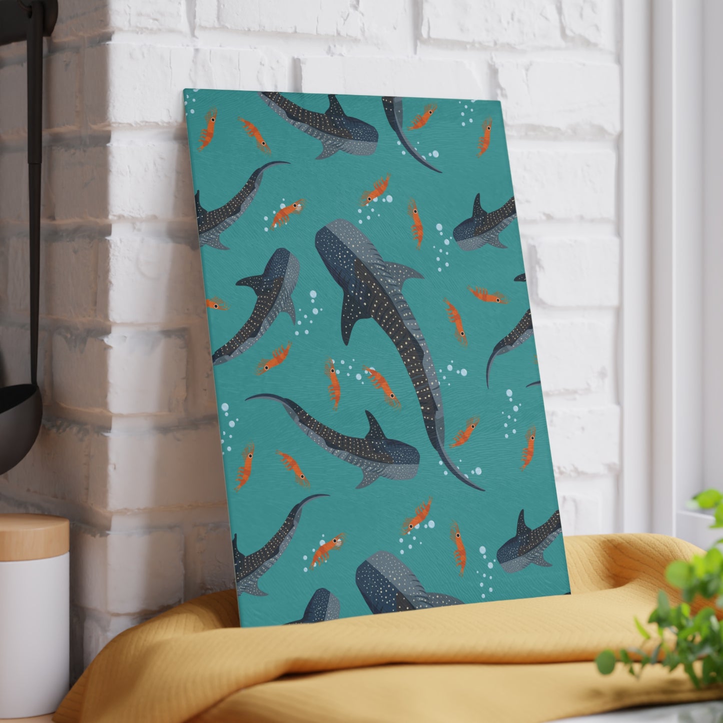 Whale Shark - Glass Cutting Board