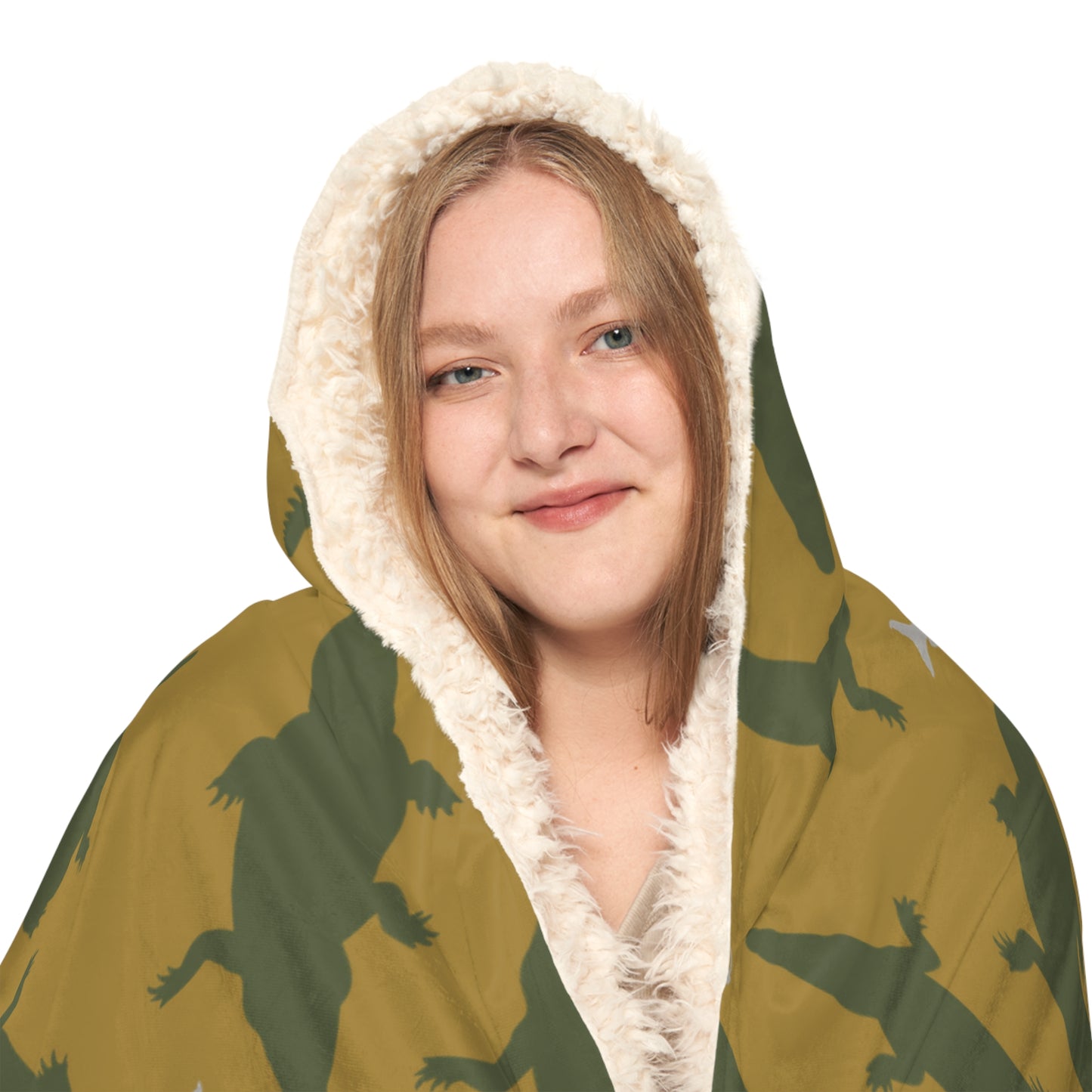 Crocodile Float Hooded Snuggle Blanket