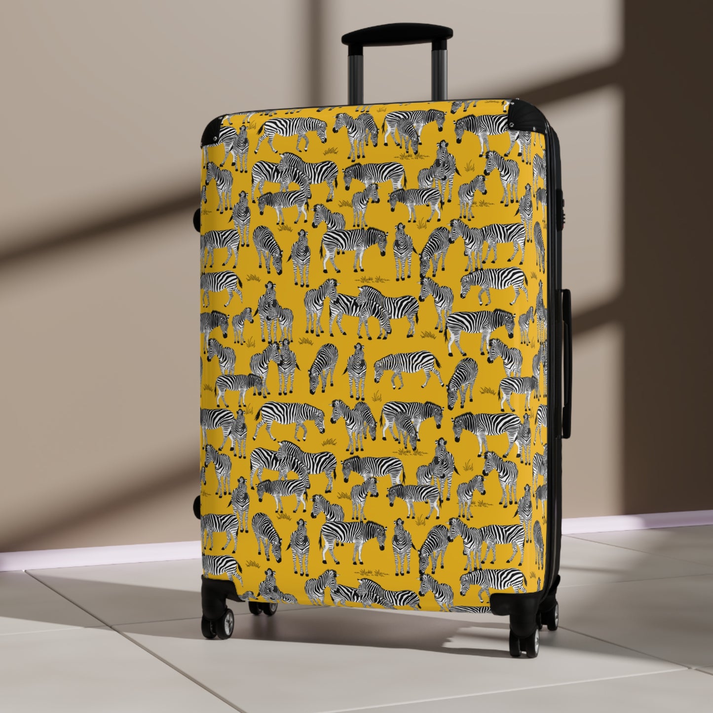 Zebra Herd Print Suitcase | Colorful Animal Print Travel Luggage, Kids & Adults Suitcase, Great for Vacations & Gifts