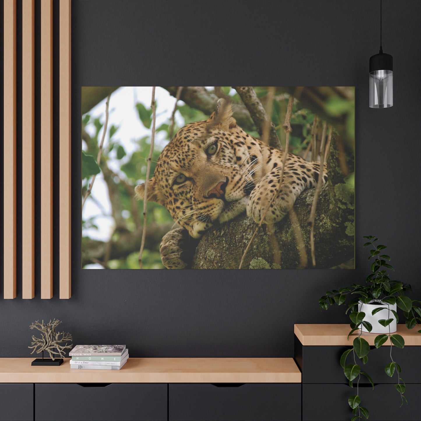 Canvas Art Leopard "Spots in the Canopy"