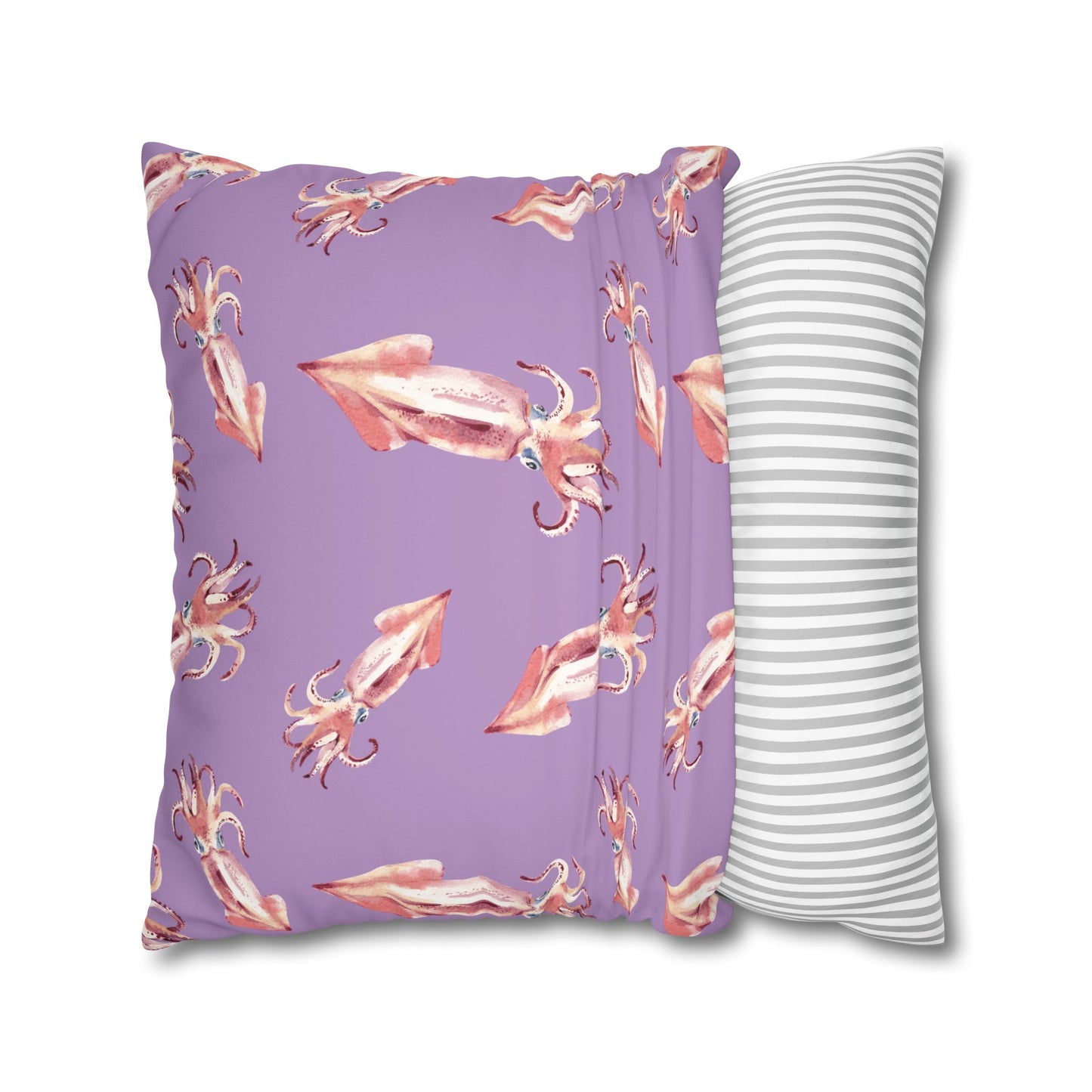 Dancing Squid Lux Faux Suede Throw Pillow Cover – 18" x 18" & 20" x 20"