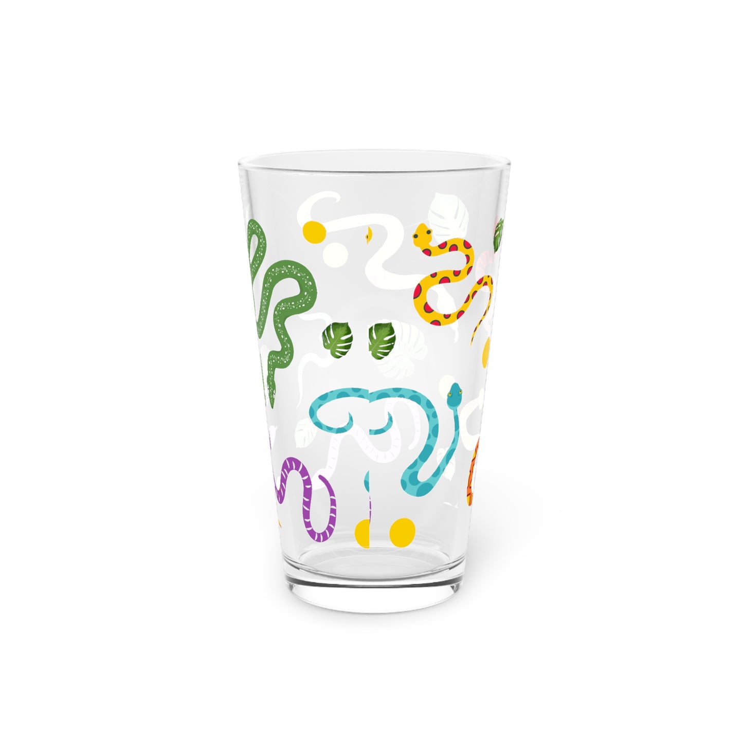 Dancing Snake Print Pint Glass