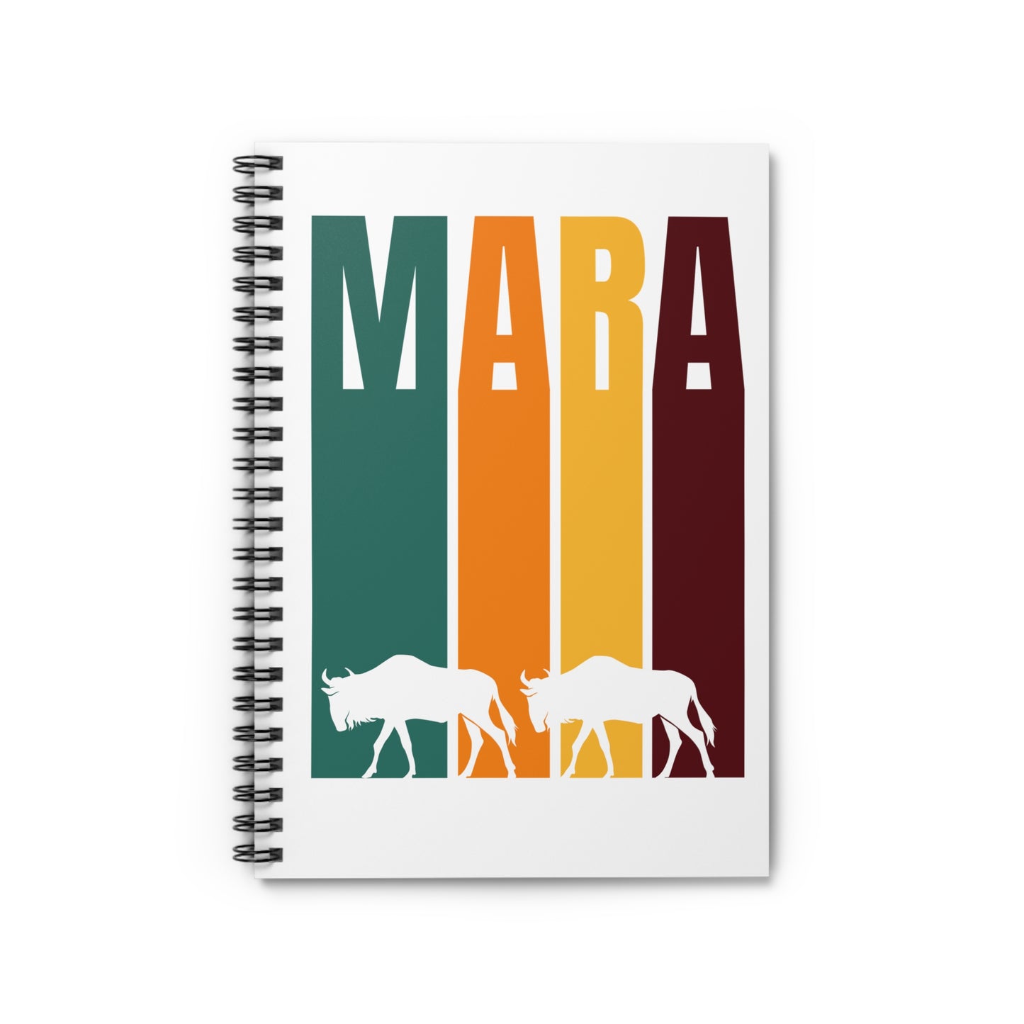 Wildebeests in the Mara Spiral Notebook - Ruled Line | Eco-Friendly Journal, The great migration, Masai Mara Safari, Travel Planner, Gift for Animal Lovers, Creative Writing, Nature Enthusiasts