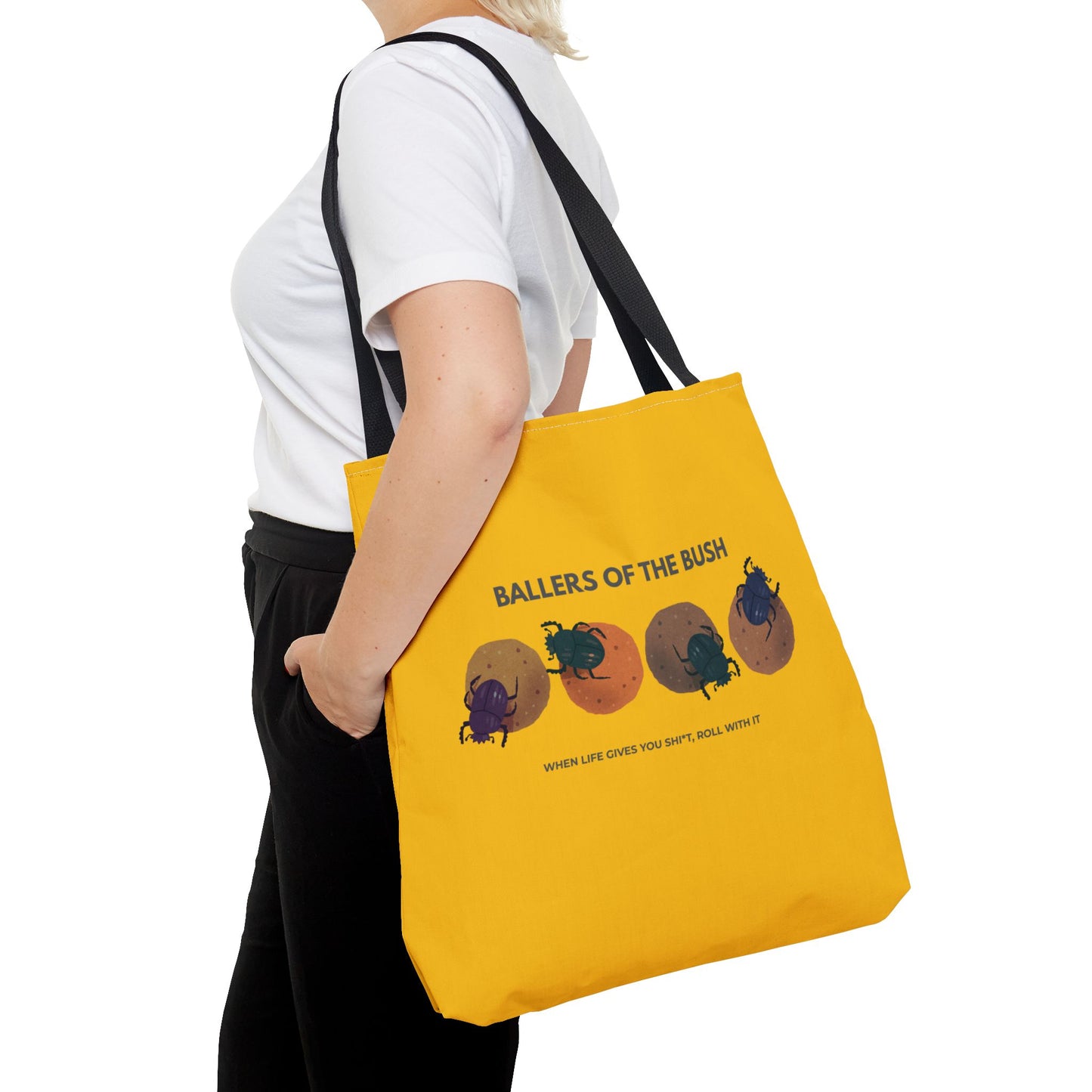 Dung Beetle Rolling Tote Bag