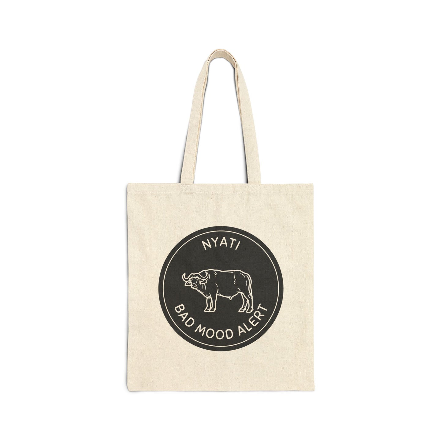 Buffalo Design Tote Bag with Kiswahili Name and Funny Animal Quote- Perfect for Eco-Friendly Shoppers, Gifts, Beach Days, Shopping, Festivals, Safari Lover, Nature Lover Gifts