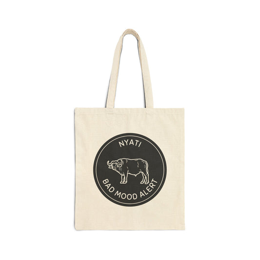 Buffalo Design Tote Bag with Kiswahili Name and Funny Animal Quote- Perfect for Eco-Friendly Shoppers, Gifts, Beach Days, Shopping, Festivals, Safari Lover, Nature Lover Gifts