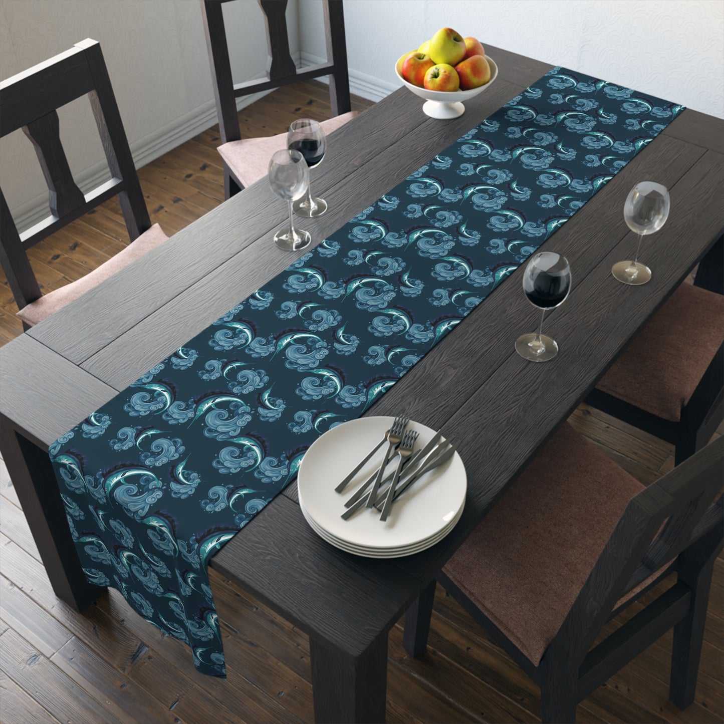 Table Runner - Jumping Marlin