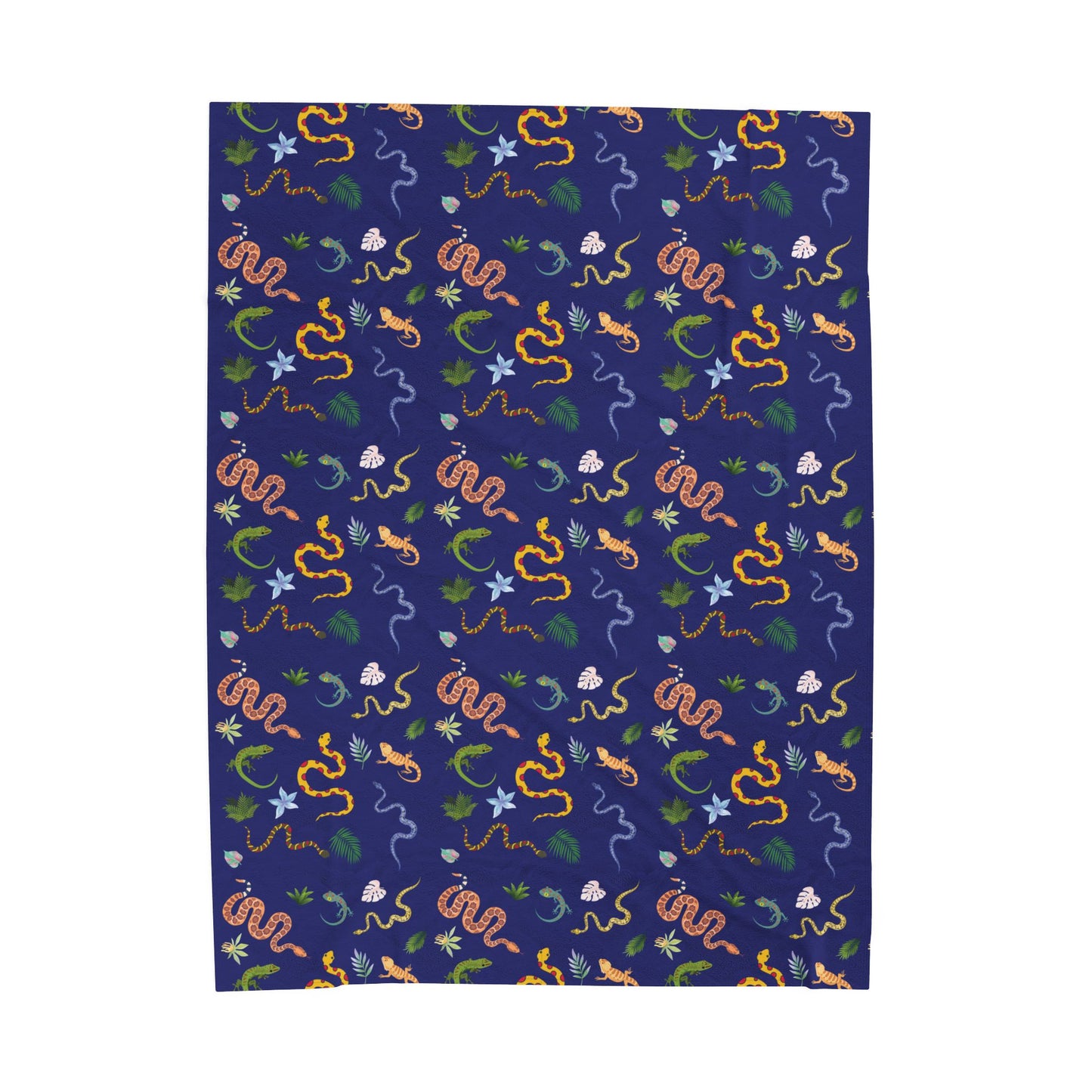 Dancing Reptile Velveteen Plush Blanket