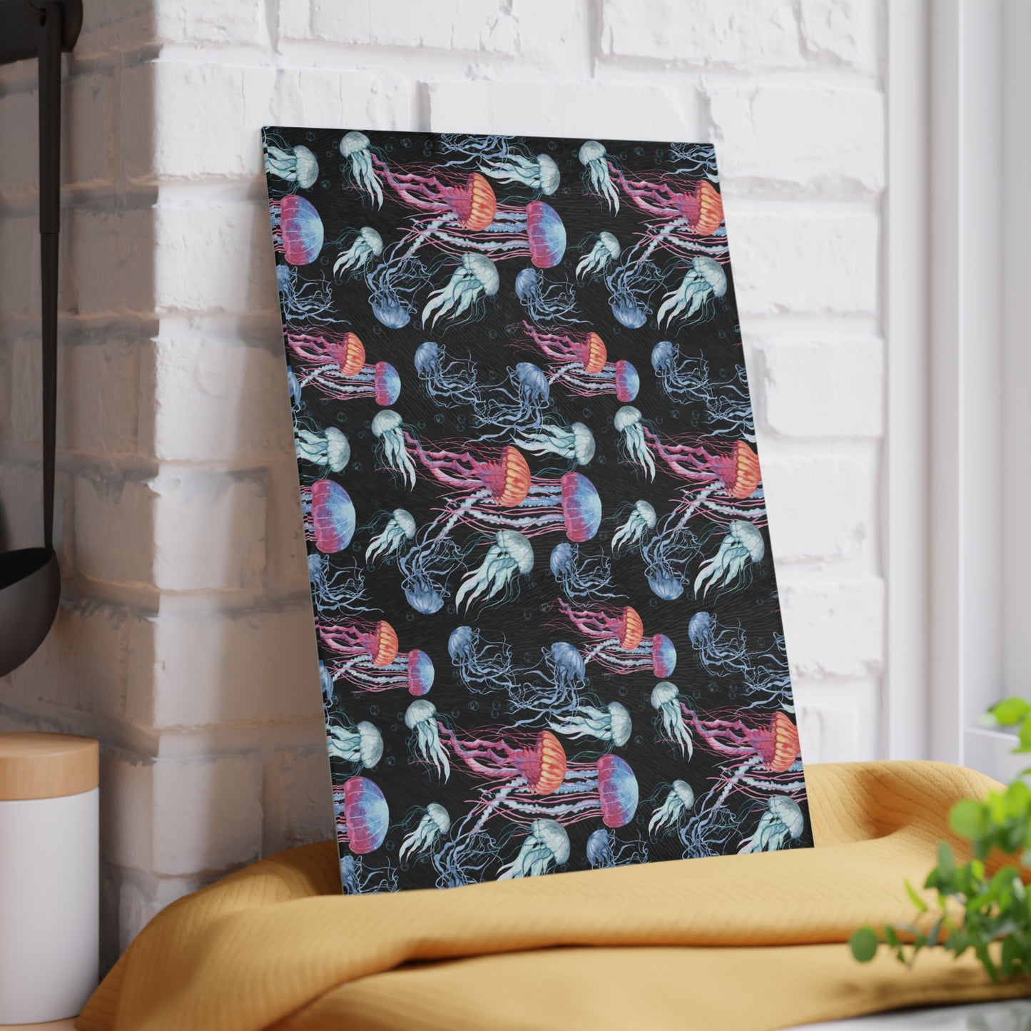 Jellyfish Dance - Glass Cutting Board