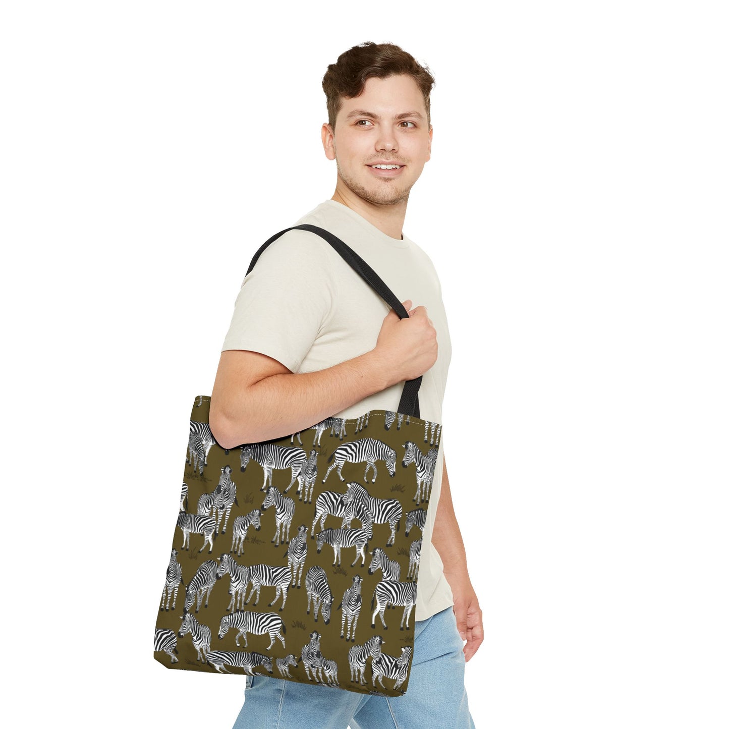 Zebra Herd Tote Bag