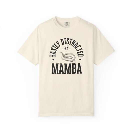 Easily Distracted by Mamba T-Shirt, Funny Gift for Animal Lovers, Casual Unisex Tee, Birthday Gift, Mamba Shirt, Nature Lover Apparel