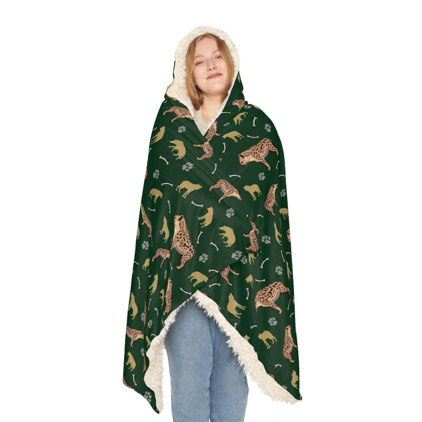 Hyena Clan Hooded Snuggle Blanket