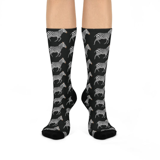 Zebra Stampede Socks