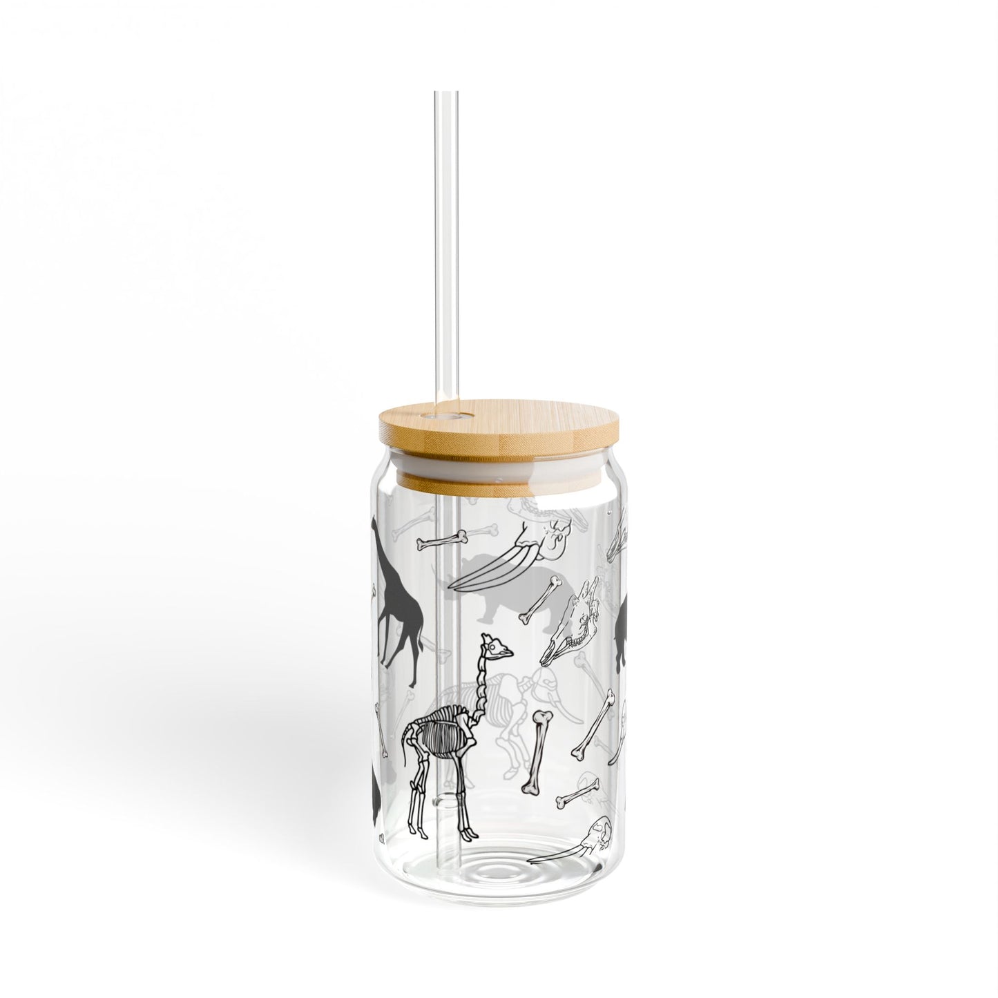 Animal Skeleton Sipper Glass