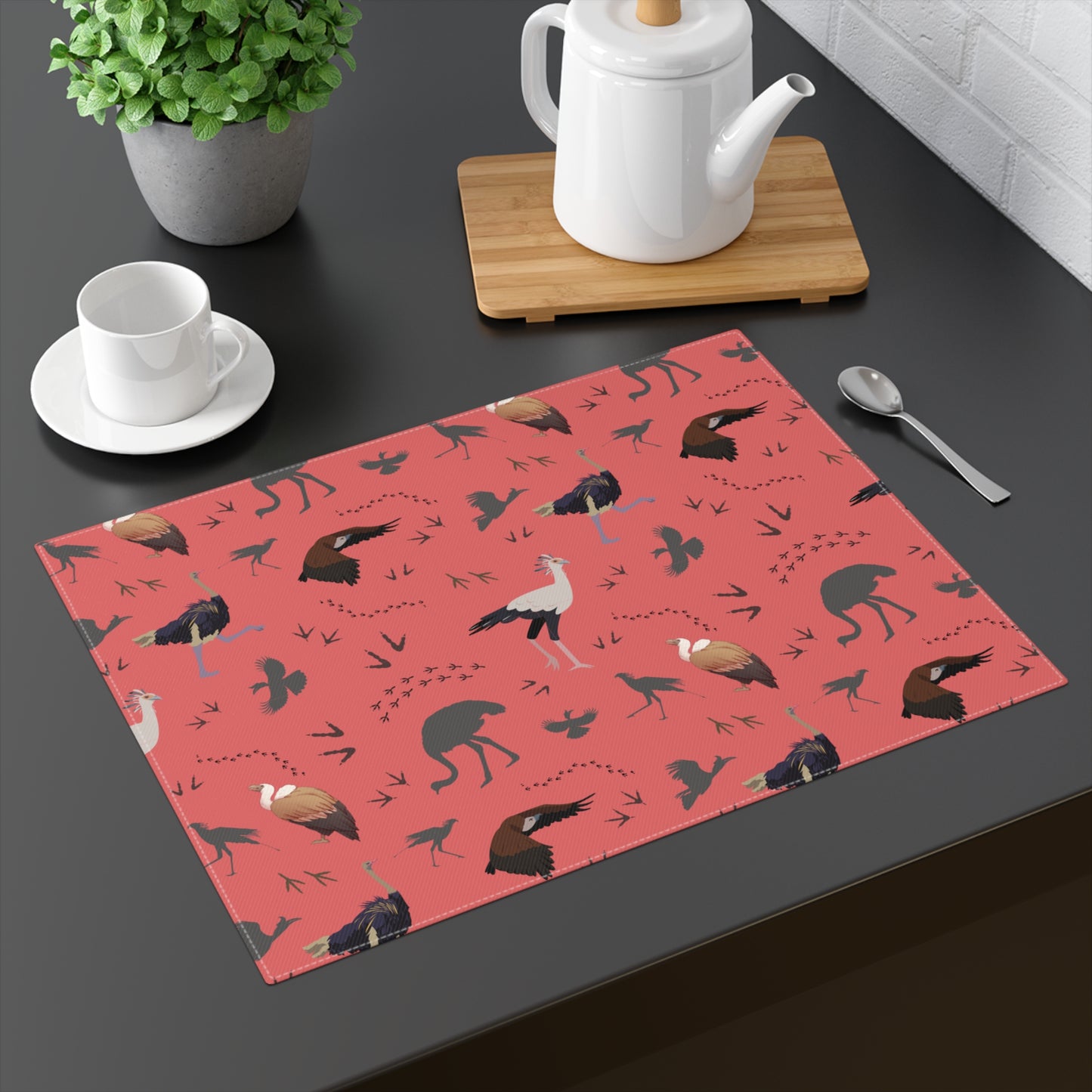 Placemat - Safari Bird Print (Water Melon)