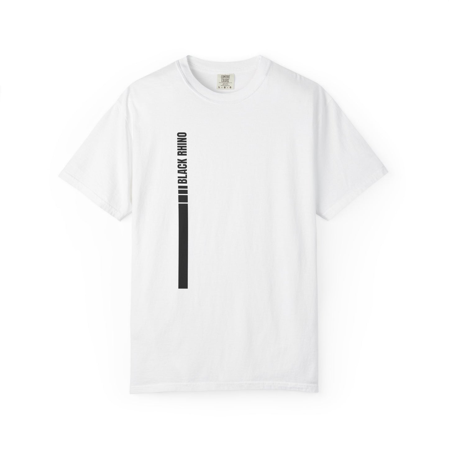 Black Rhino Component Graphic T-Shirt, Unique Casual Wear, Fashionable Gift, Nature Lover Apparel, Perfect for Wildlife Enthusiasts