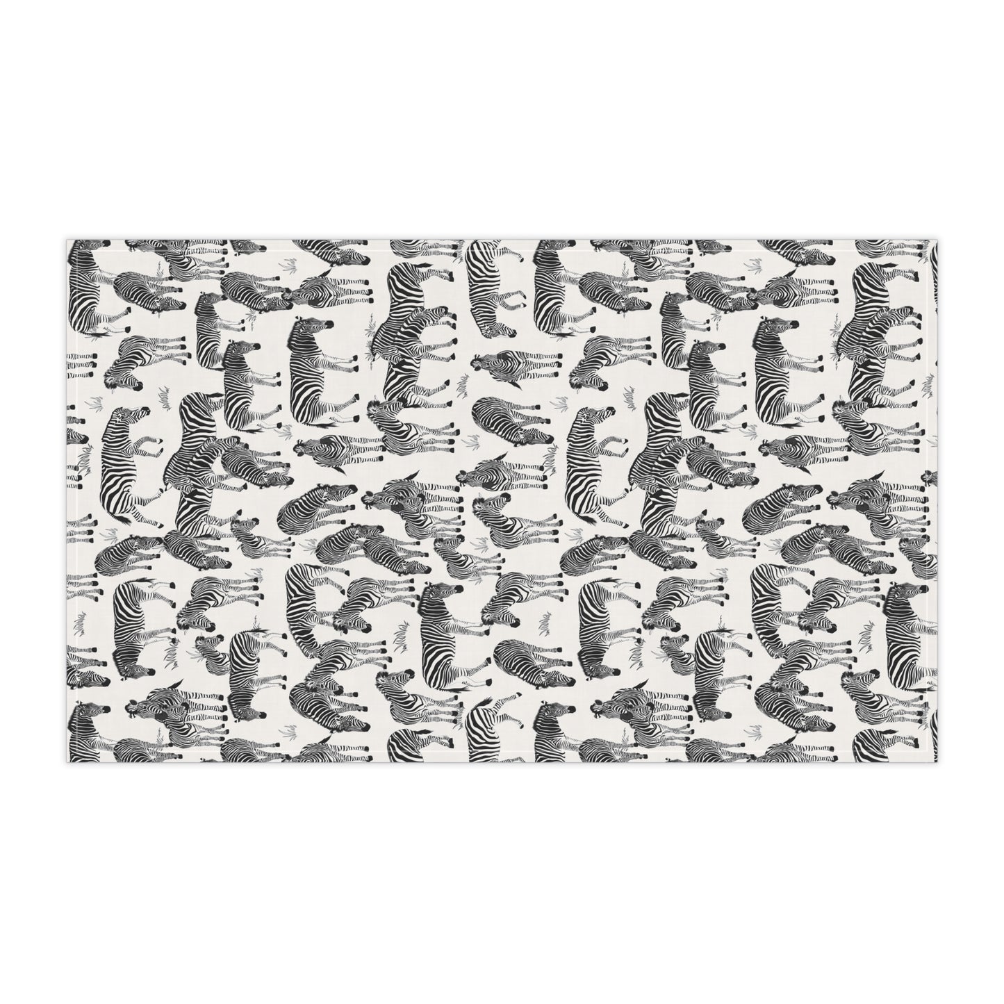 Charming Zebra Herd Print Tea Towels (White), Rustic Kitchen Decor, Gift for Animal Lovers, Boho Kitchen Accessories