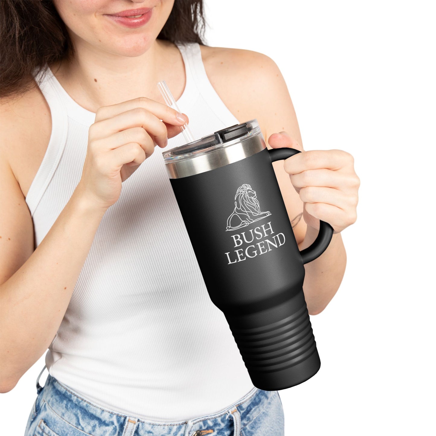 Bush Legend Lion Theme Insulated Travel Mug - Ultimate Hydration Companion, Coffee Lover Gift, Unique Designs for Outdoor Adventures, Customizable Mug for [...]