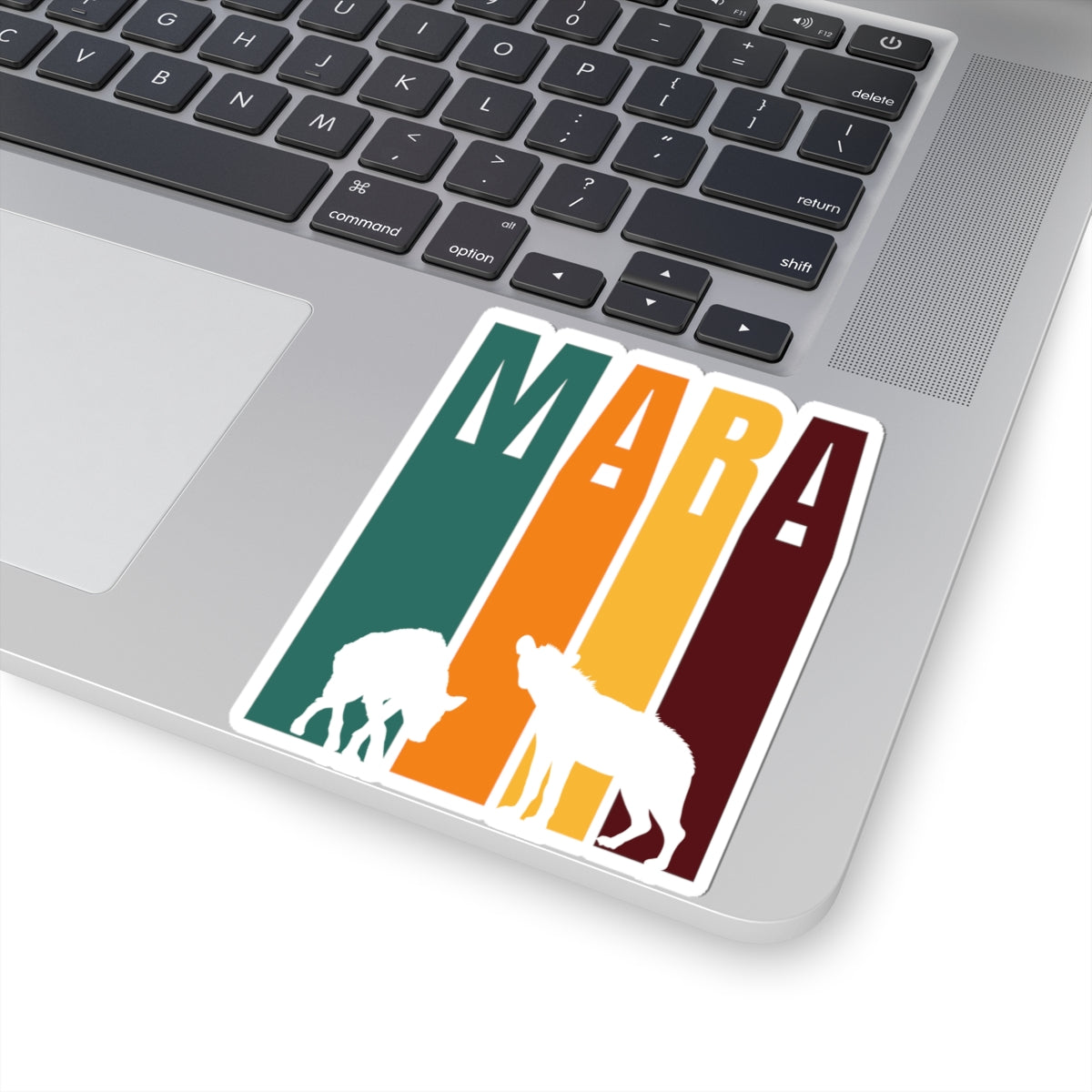 Safari Themed, Hyena, Masai Mara, Vibrant Kiss-Cut Stickers for Laptop, Scrapbooking, Gifts, Eco-Friendly Decor, Customizable Designs