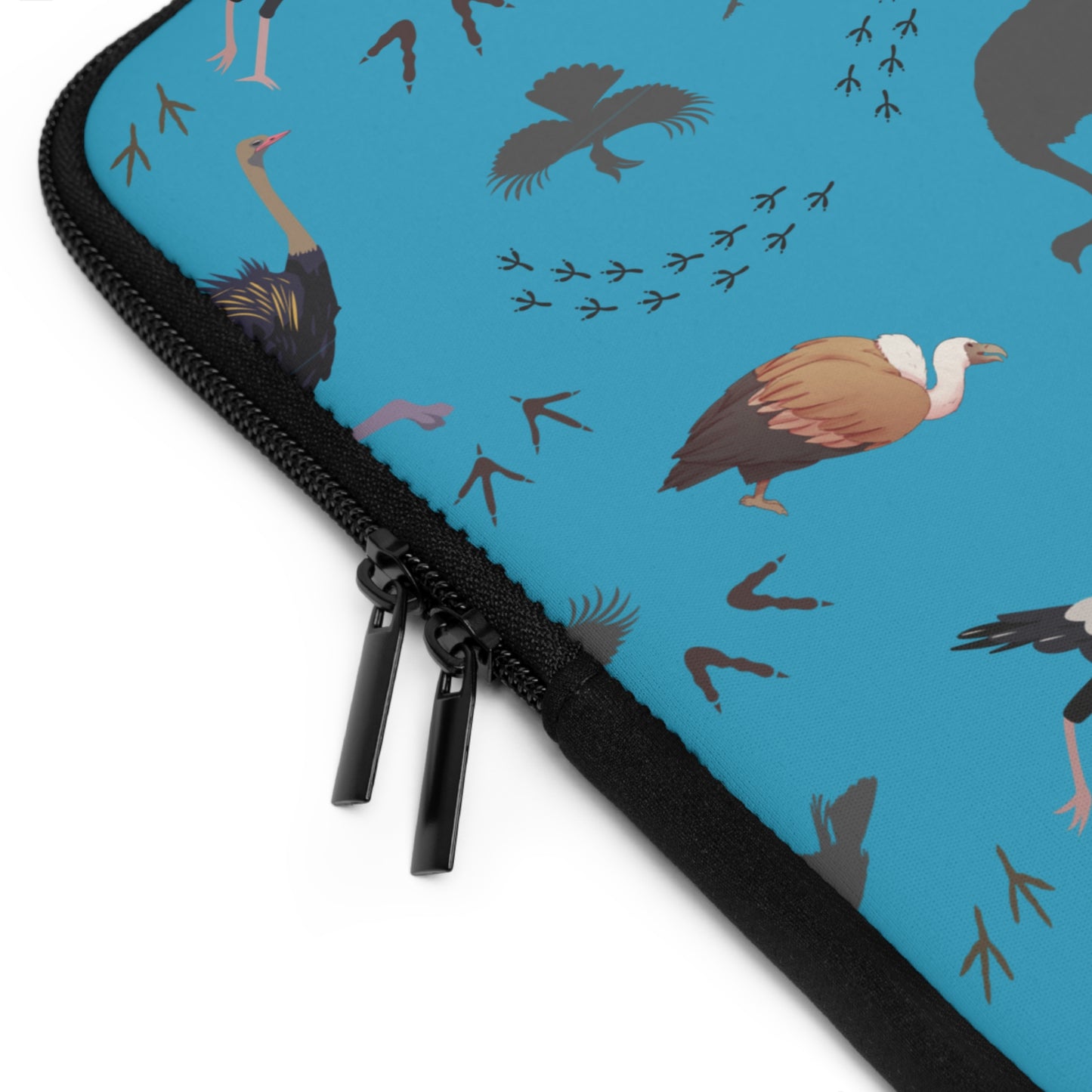 Safari Bird Pattern Laptop Sleeve, Stylish Laptop Bag, Wildlife Laptop Cover, Gift for Bird Lovers, Laptop Case for Travel