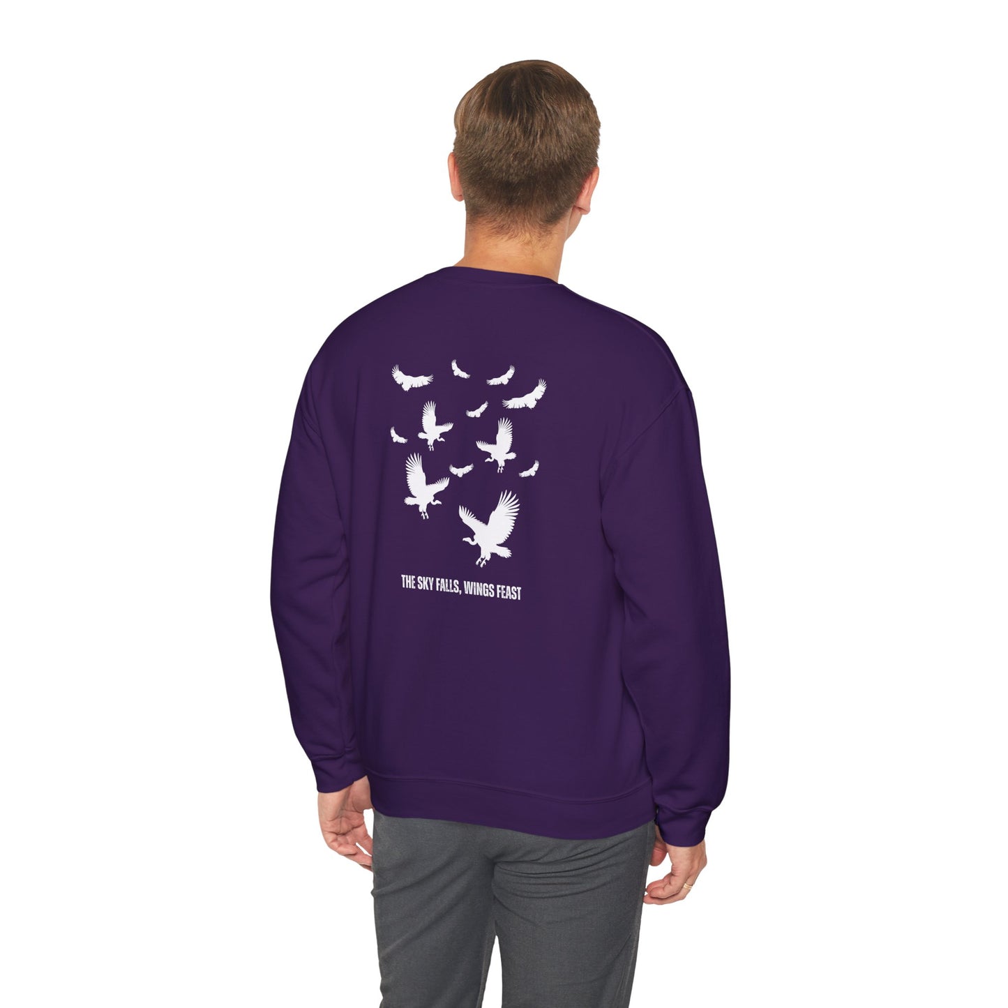 Soaring Vulture Crewneck Sweatshirt | Unisex Sweater for Nature Lovers, Perfect for Gift Giving, Cozy Wear, Outdoor Adventures, Eco-Friendly