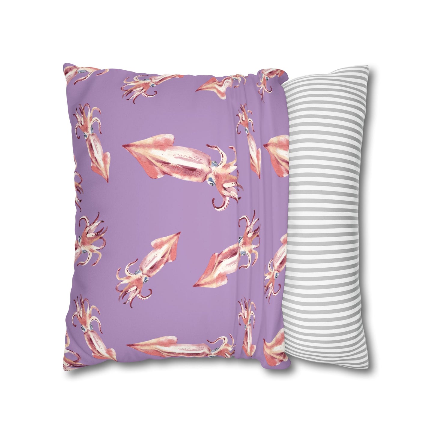 Dancing Squid Lux Faux Suede Throw Pillow Cover – 18" x 18" & 20" x 20"