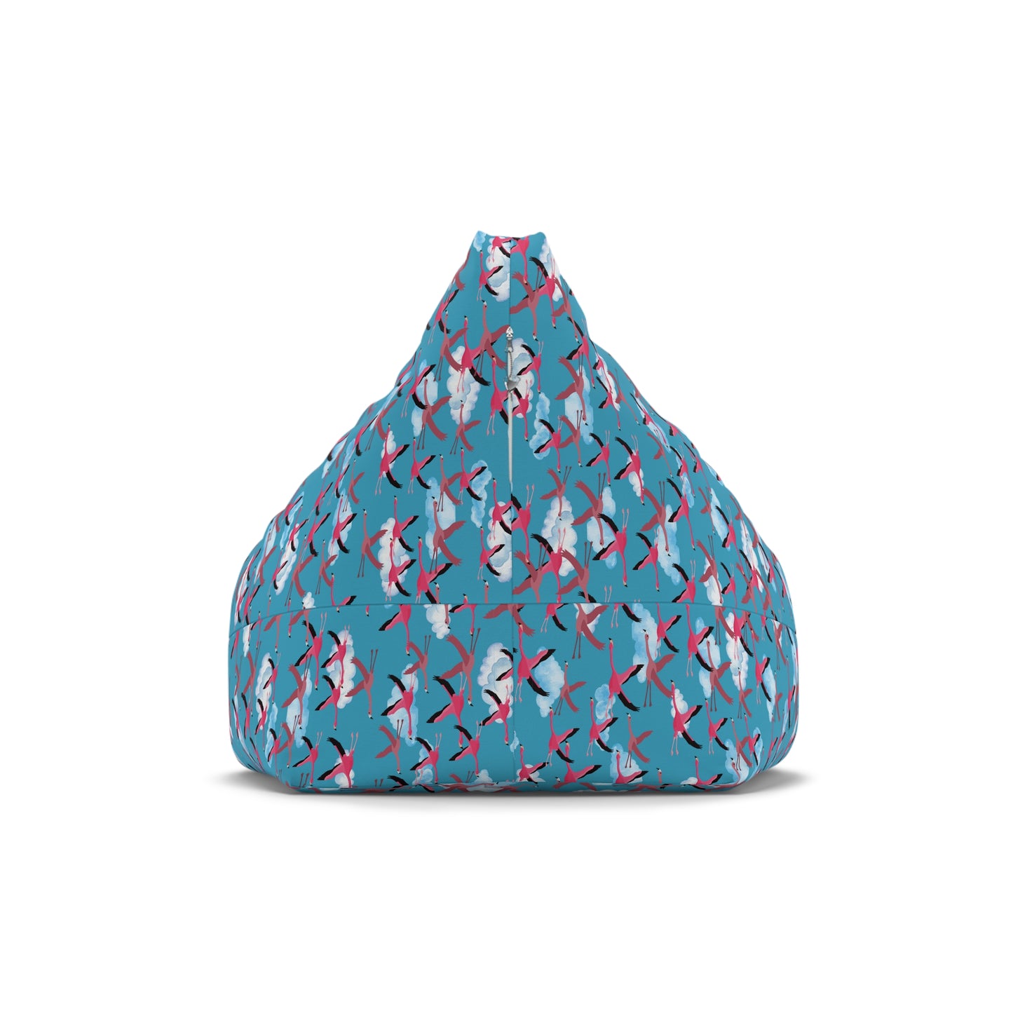 Bean Bag Chair Cover - Flying Flamingo Pattern (Blue Sky)