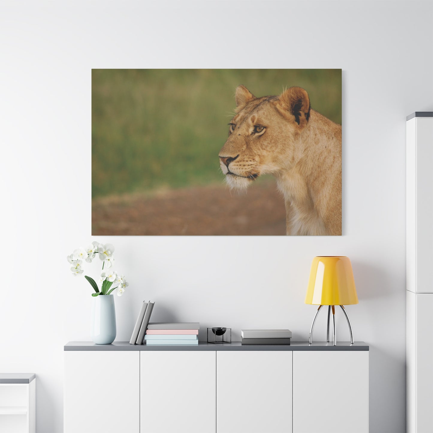 Canvas Art Lioness "Eyes of Intent"