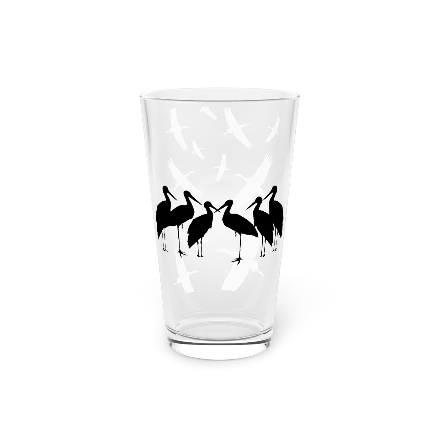 Soaring Storks Pint Glass