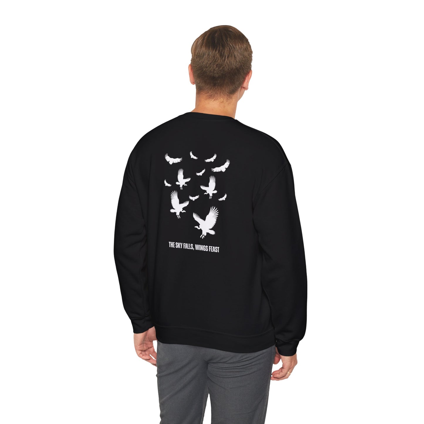 Soaring Vulture Crewneck Sweatshirt | Unisex Sweater for Nature Lovers, Perfect for Gift Giving, Cozy Wear, Outdoor Adventures, Eco-Friendly