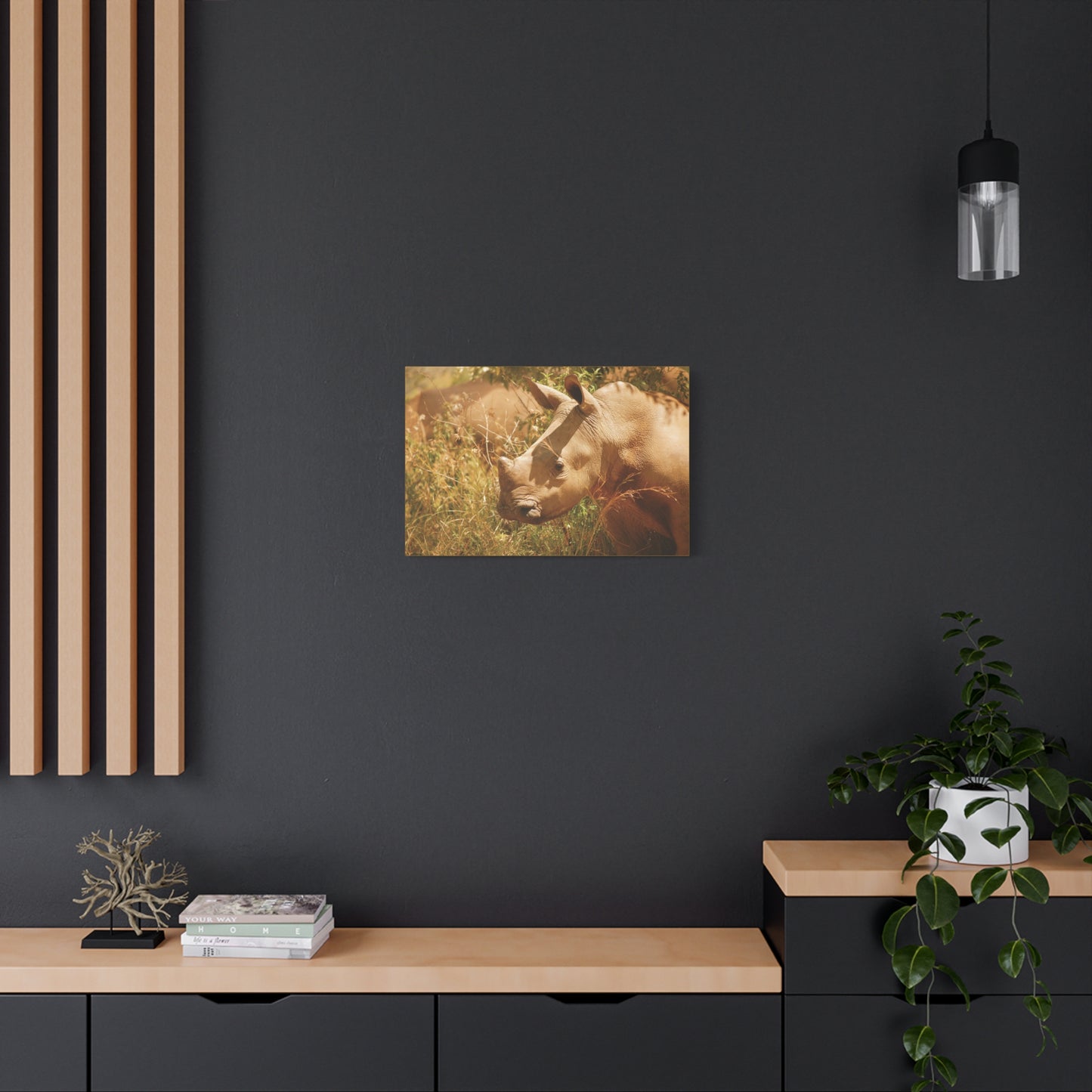 Canvas Art Rhino Baby "Little Giant"