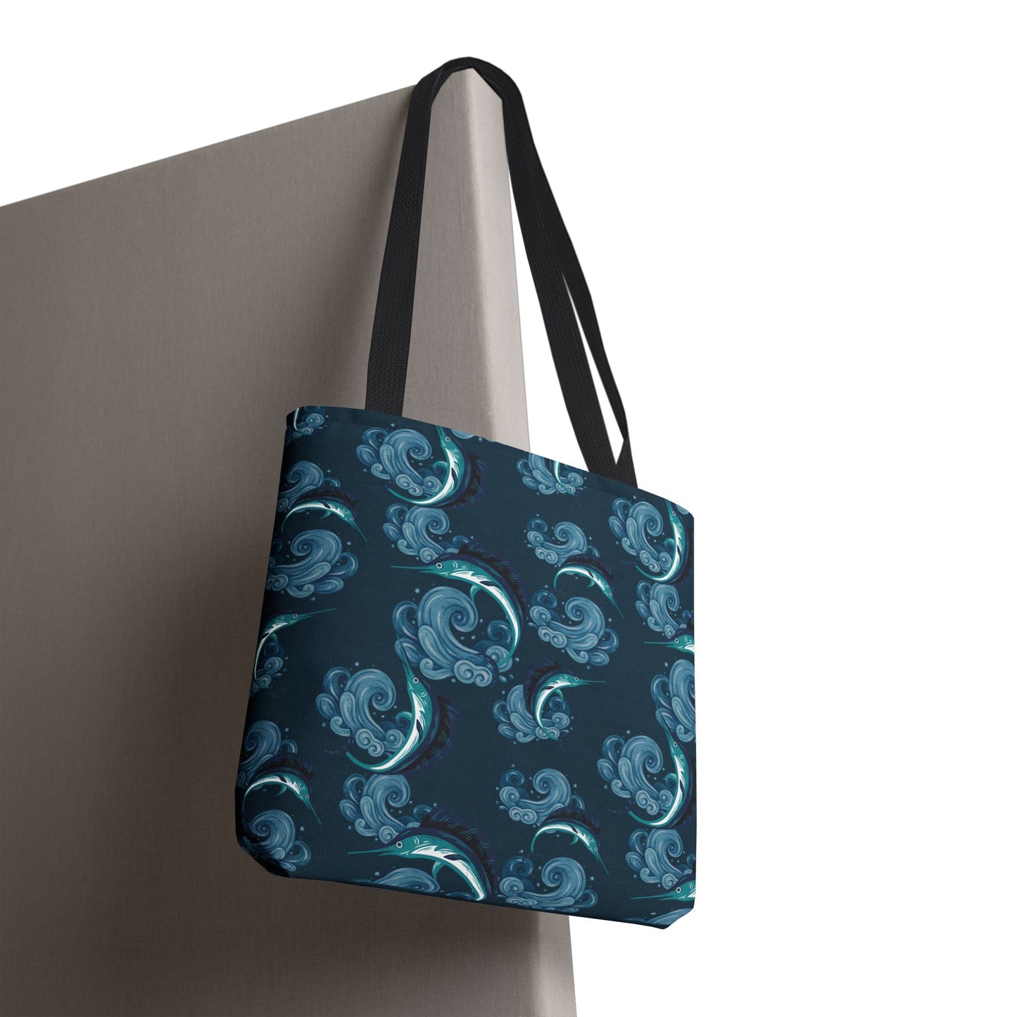 Jumping Marlin Tote Bag
