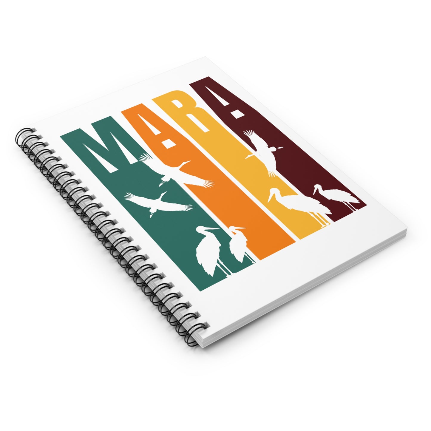 Storks in the Mara Spiral Notebook - Ruled Line | Eco-Friendly Journal, Masai Mara Safari, Travel Planner, Gift for Animal Lovers, Creative Writing, Nature Enthusiasts