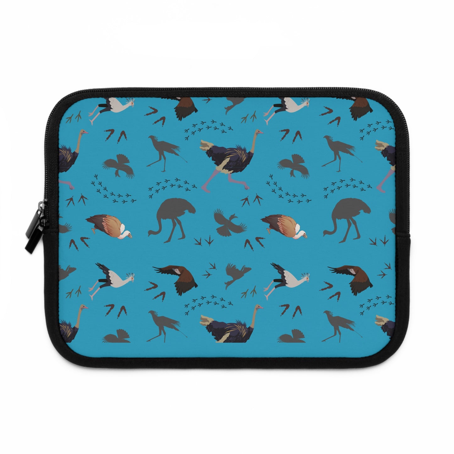 Safari Bird Pattern Laptop Sleeve, Stylish Laptop Bag, Wildlife Laptop Cover, Gift for Bird Lovers, Laptop Case for Travel