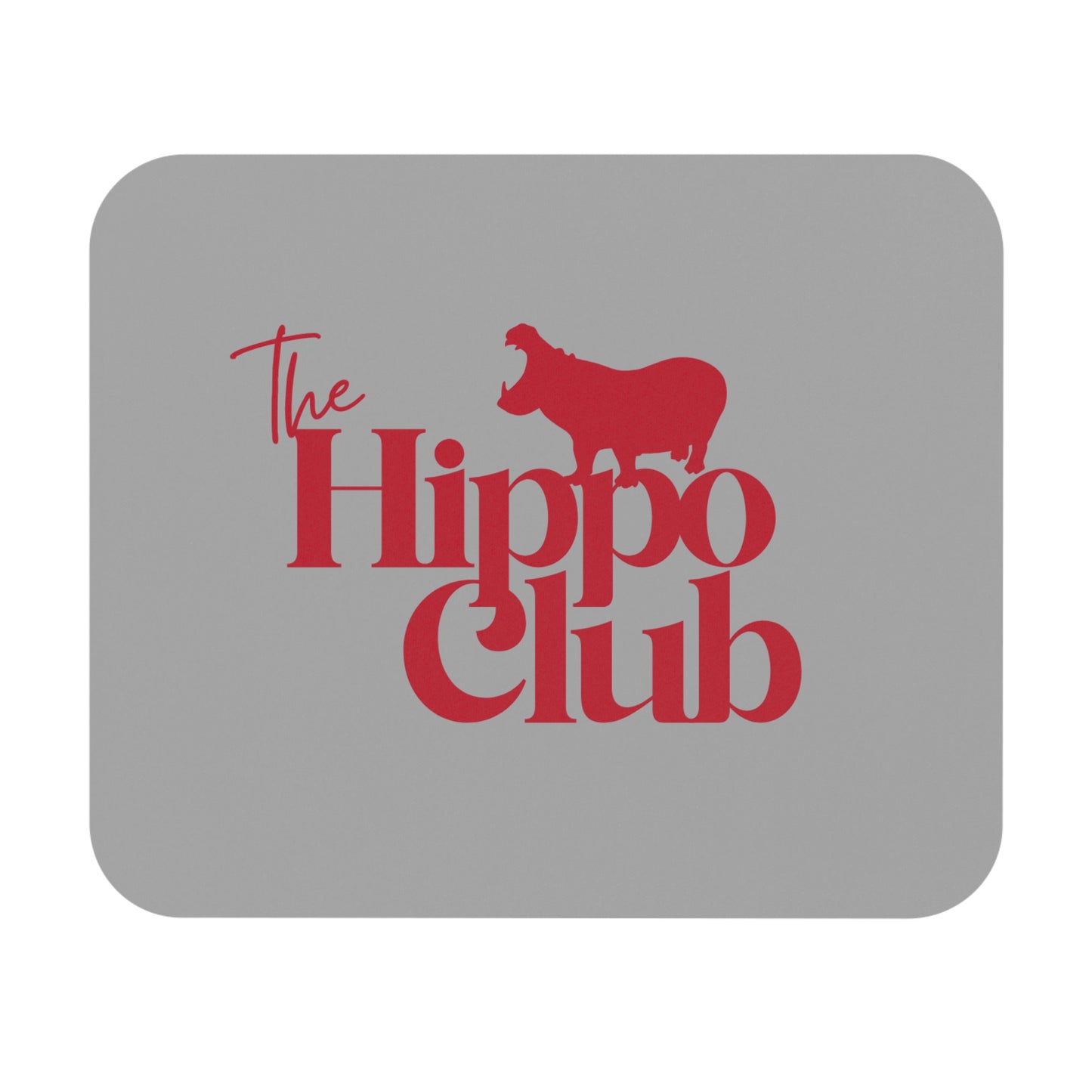 Stylish Hippo Club Mouse Pad - Perfect Gift, Desk Decor, Gamer Accessory, Office Supplies, Animal Lover Gift