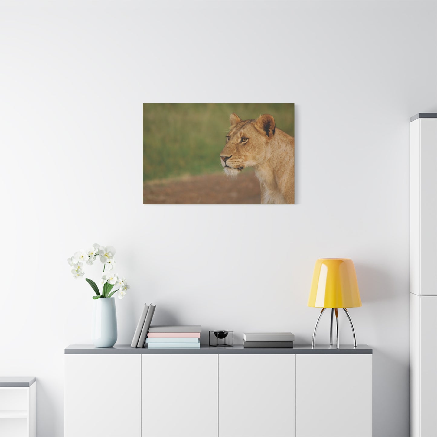 Canvas Art Lioness "Eyes of Intent"
