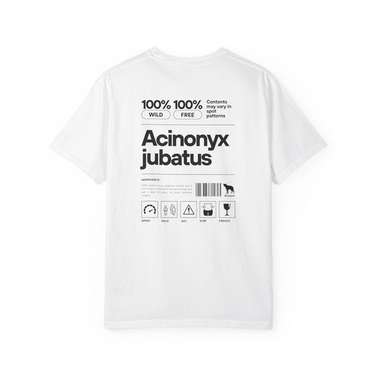 Cheetah Component Graphic T-Shirt, Unique Casual Wear, Fashionable Gift, Nature Lover Apparel, Perfect for Wildlife Enthusiasts