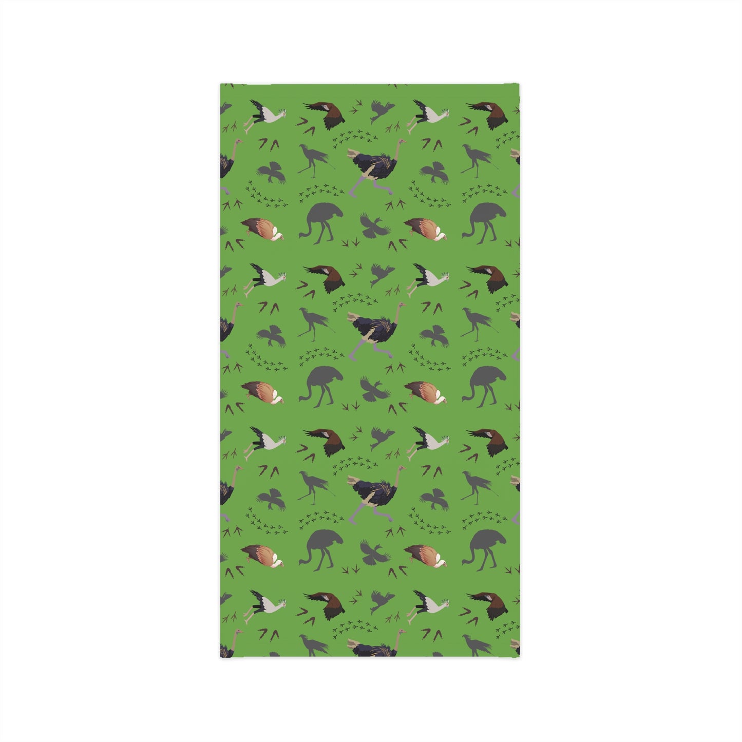 Colorful Lightweight Safari Bird Neck Gaiter with Safari Bird Design (Green), Outdoor Accessory, Unique Gift, Hiking Gear, Nature-Themed Scarf