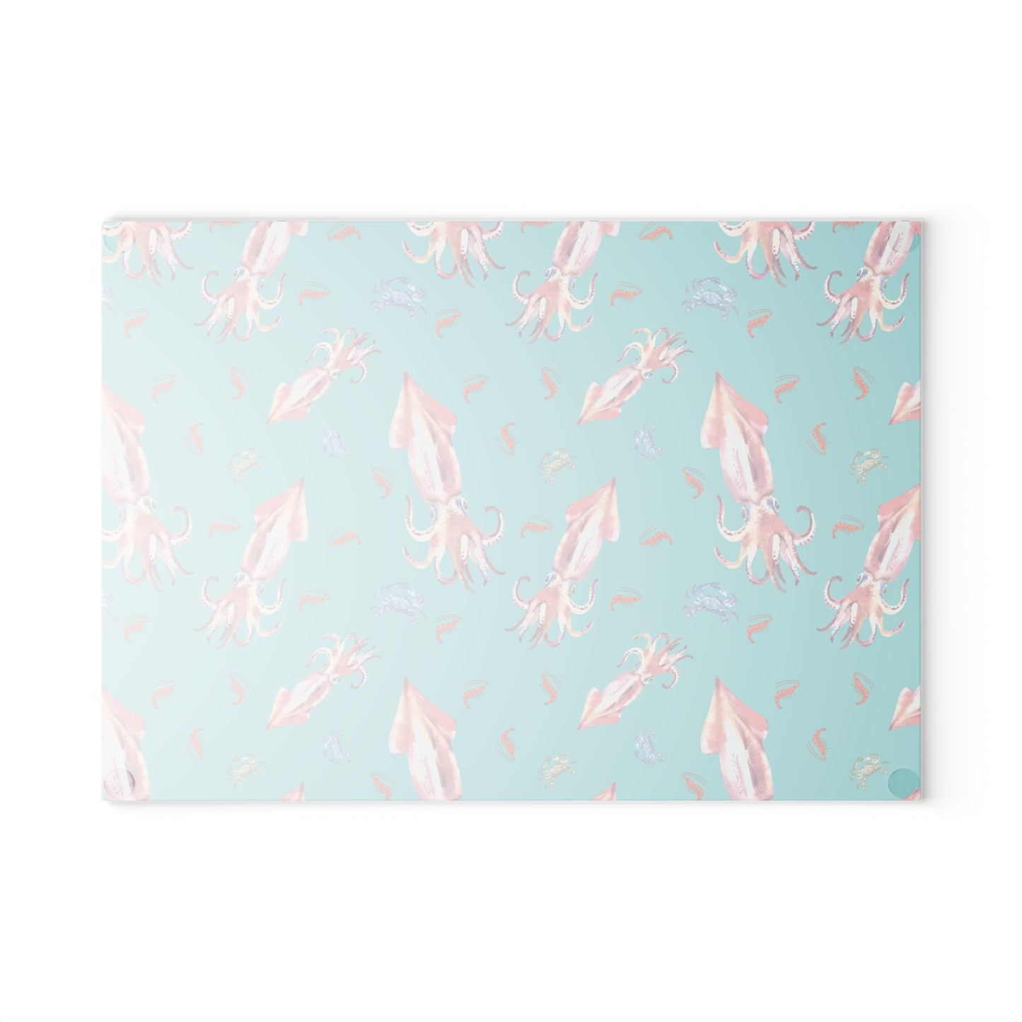 Squid Dining  - Glass Cutting Board