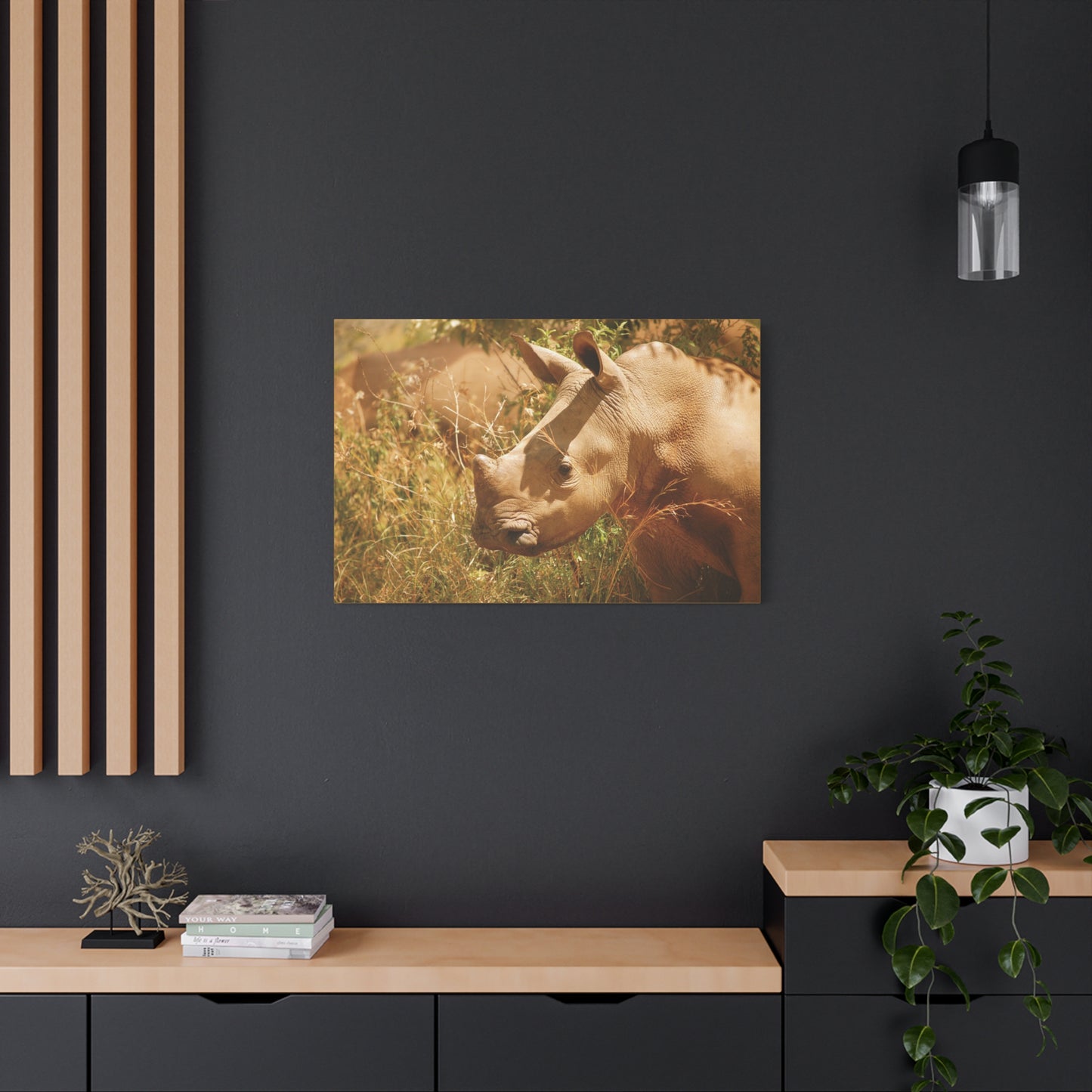 Canvas Art Rhino Baby "Little Giant"