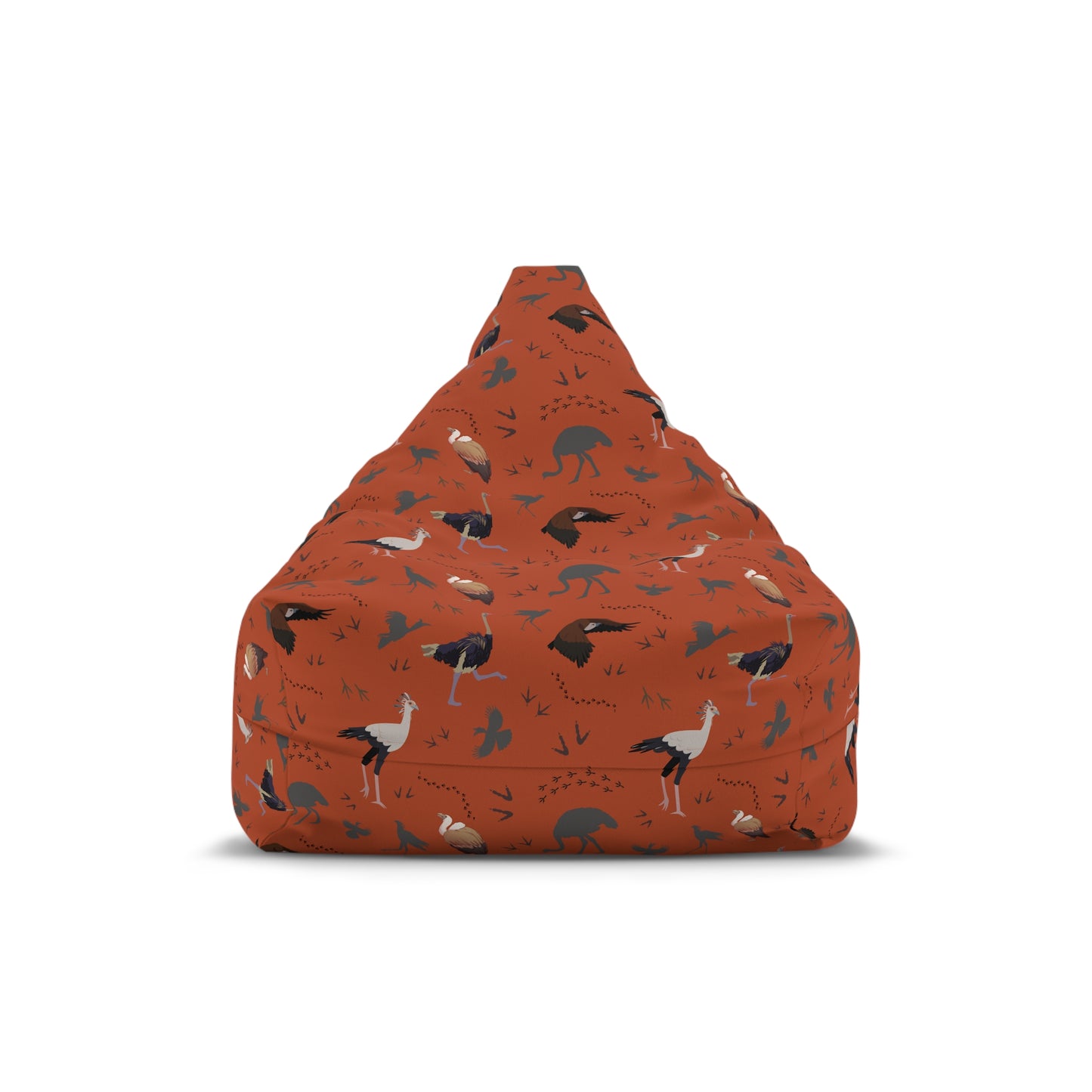 Bean Bag Chair Cover - Safari Bird Pattern (Tsavo Dust)