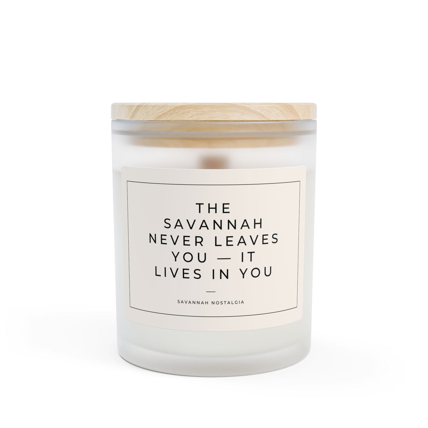 Frosted Glass Candle (11 oz) - Savannah Nostalgia
