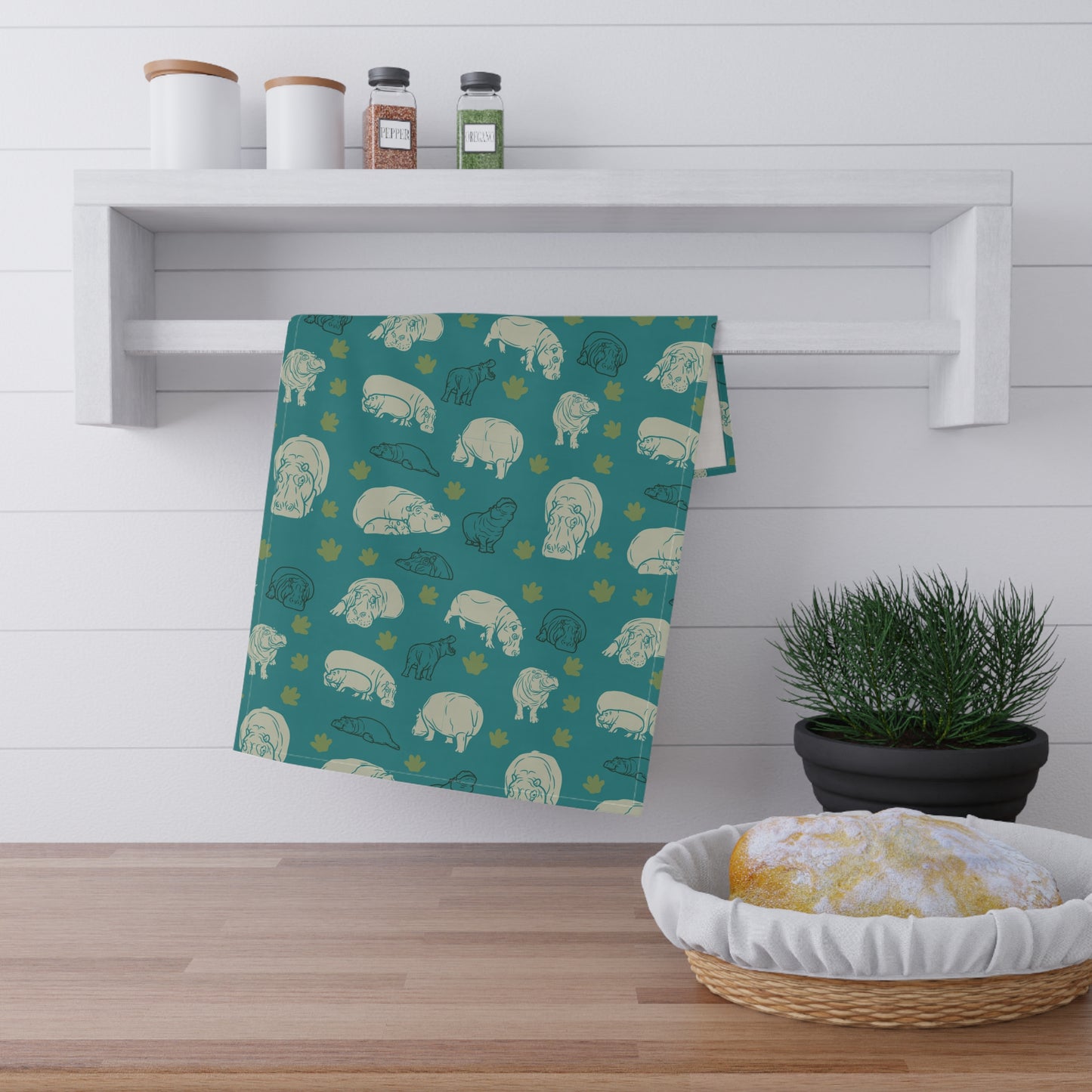 Hippo Pod Tea Towels