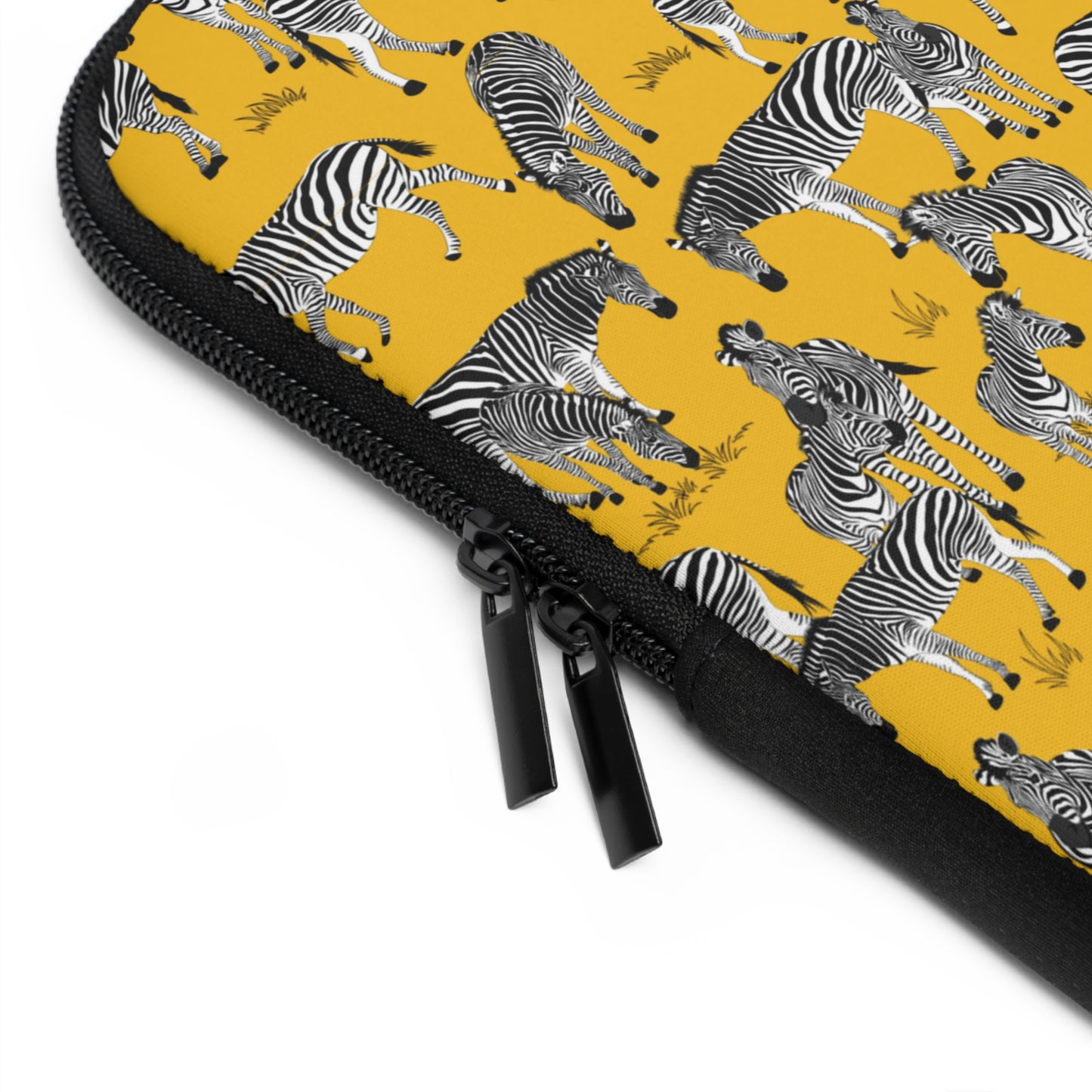 Zebra Herd Pattern Laptop Sleeve, Stylish Laptop Bag, Wildlife Laptop Cover, Gift for Bird Lovers, Laptop Case for Travel