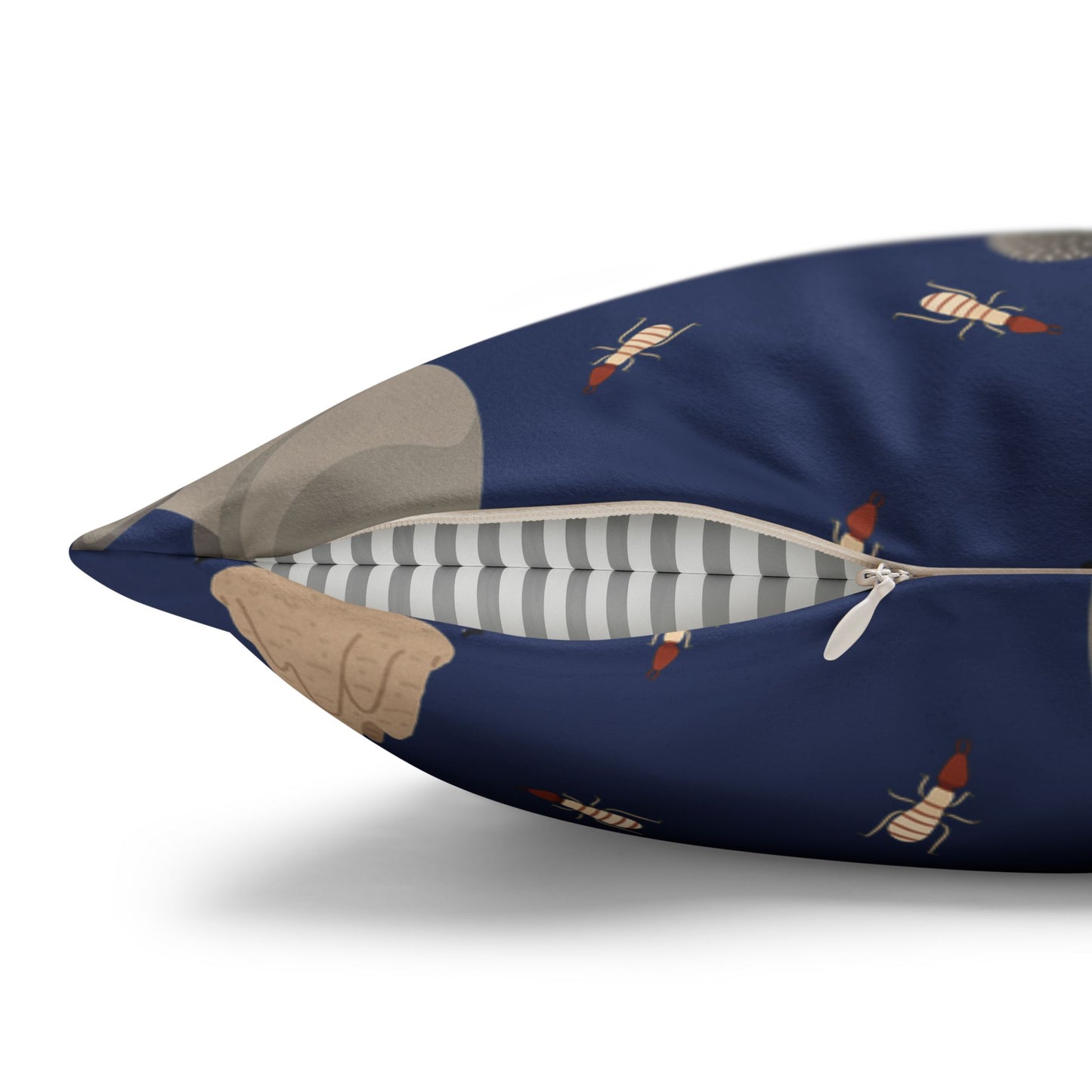 Nocturnal Animal Lux Faux Suede Throw Pillow Cover – 18" x 18" & 20" x 20"