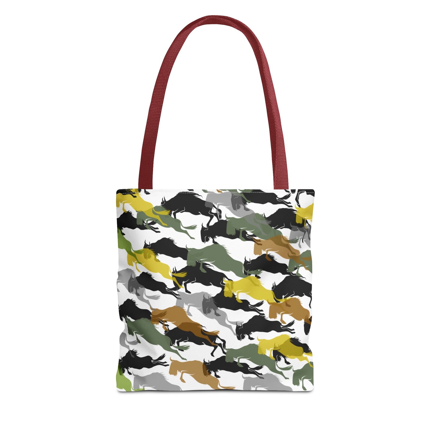 Wildebeest Crossing Tote Bag - White